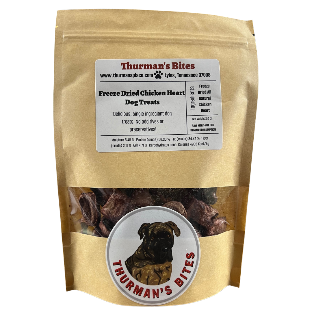 Freeze Dried Goods - Chicken Hearts - Dog Treats
