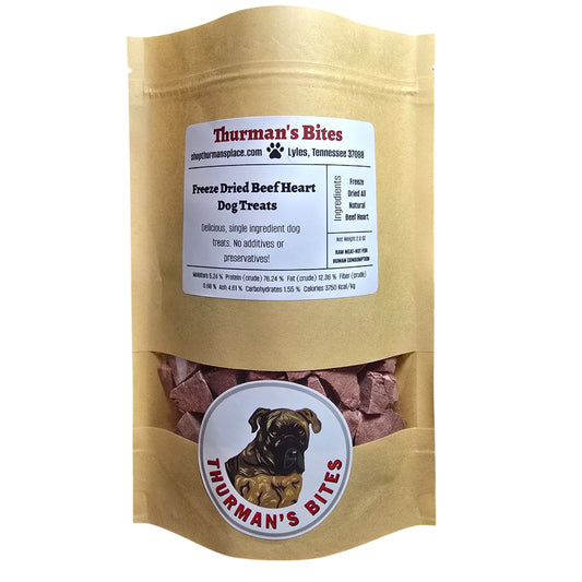 Freeze Dried Goods - Beef Heart - Dog Treats